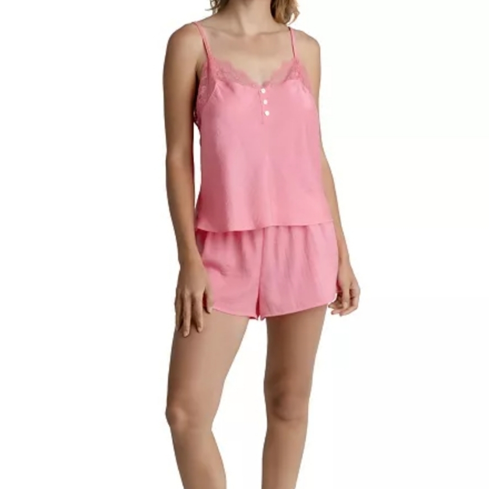 Women's Elise Satin Cami Tap 2 Piece Lingerie Set Small Midnight Bakery